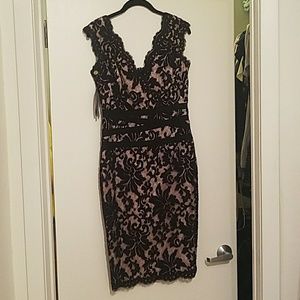 Black Lace Tadashi Dress